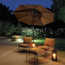 Your Umbrella Isn T Just For The Day Equipped With Led Lights This Umbrella Also Helps Illuminate The Night Patio Umbrella Patio Furniture For Sale Patio