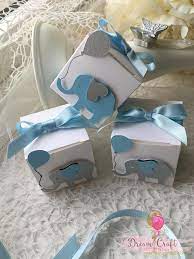 Elephant Baby Shower Favor Boxes Blue And Grey Elephant Gift Etsy In 2021 Baby Shower Favor Boxes Elephant Baby Shower Favors Elephant Baby Showers