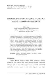Perilaku dalam organisasi sistem pengendalian manajemen. Pdf Peran Pemimpin Dalam Mengatasi Konflik Dan Stres Di Lembaga Pendidikan Islam