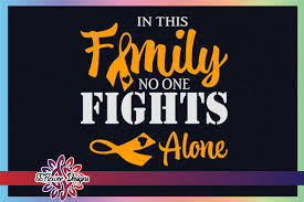 Download No One Fight Alone Leukemia Awareness Graphic By Ssflower Creative Fabrica SVG Cut Files