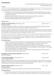 Operations Manager Resume Example Operations Professional Resume Samples