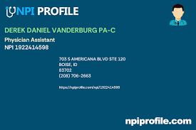 DEREK DANIEL VANDERBURG PA-C