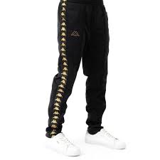 Kappa Banda Astoria Track Pant Black Gold Kappa Clothing Clothes Kappa