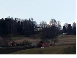 La casa de campo donde se han reunido todos los invitados reales. Skaugum
