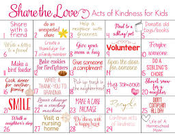 Share The Love 29 Day Kindness Challenge For Kids With Printable Calendar Mom For All Seasons Kindness Challenge Kindness For Kids Kindness Activities