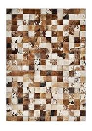 Vidaxl teppich echtes kuhfell 150x170cm beige rinderfell fellteppich deko. Extravaganter Kuhfell Teppich Im Mosaik Look Bild 9 Living At Home