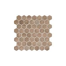 Mediterranean mist block random mosaic ck92. Daltile Vh09 Vintage Hex Umber Hexagon Mosaic Home Decor Az