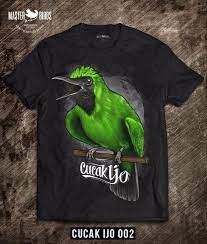 Harga burung branjangan sangat bervariasi tergantung dari usia dan asal daearahnya. Jual Master Birds Kaos Burung Cucak Ijo 002 Di Lapak Djeka Bukalapak