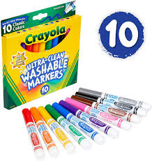 Rinse and dry the carpet to remove the cleaner paste. Amazon Com Crayola Ultra Clean Washable Markers Broad Line Classic Colors 10 Count Toys Games
