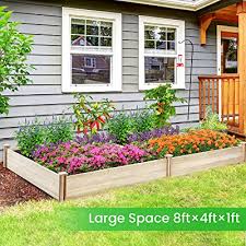 Check out our large window box selection for the very best in unique or custom, handmade pieces from our outdoor & gardening shops. Buy Kingso Raised Garden Bed Boxes 8 4ft Elevated Wood Garden Planter Box Large Outdoor Wooden Planter Garden Raised Beds Kit For Vegetable Flower Herb Gardening Backyard Patio Natural Online In Turkey B08r8jczt7