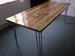 Dining Table Scaffold Boards And Hair Pin Legs Dining Table Dining Table With Bench Diy Dining