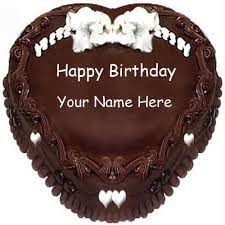 Happy Birthday Cake Images Photo With Name Hd Download 500 500 Birthday Cake Pic With N Chocolate Cake Pictures Birthday Cake For Husband Chocolate Heart Cakes
