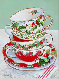 184 results for christmas tea cups and saucer. Christmas Teacups A Canvas Giclee Print