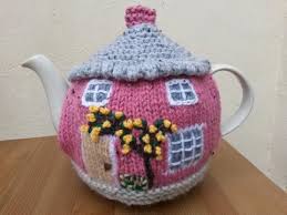 Knitted in chunky wool mix yarn in subtle shades of pink in a stylish cable design. Knitted Cottage Tea Cosy Pattern On Ravelry Tea Cosy Knitting Pattern Tea Cosy Pattern Tea Cosy Crochet