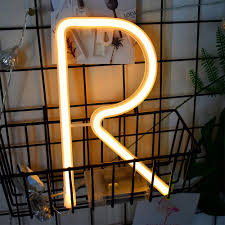 See if your child can recognize the words that start with the letter r. Letter Neon Lights Warm White Led Neon Word Signs Battery Usb Operated Neon Letter R Alphabet