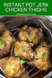 Instant Pot Chicken Thighs Jerk Chicken Thighs Instant Pot Recipes Chicken Instant Pot Dinner Recipes Instant Pot Chicken