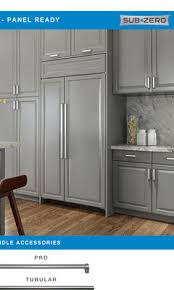 Determine the overall length of the handle. Help Subzero Flush Inset