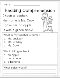 Free Reading Comprehension Reading Comprehension Worksheets Reading Response Worksheets Kindergarten Reading Worksheets