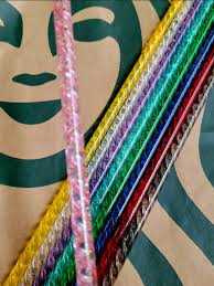 Glass “look” Swirly-shiny Plastic Straws-pick Length!