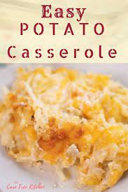 This Potato Casserole Or Known As Funeral Potatoes In Some Areas Is Total Comfort Food It S A Cheesy Potatoes Easy Cheesy Potatoes Recipe Hashbrown Recipes