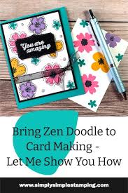 Welcome to card making corner. Zen Doodle On Cards How To Add Creative Fun To Your Handmade Cards