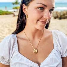 Bubble Letter Necklace, Gold Initial Pendant, Tarnish Free, 18k Gold  Necklace, Monogram Necklace, Gift for Teen Girl, Gift for Bridesmaid