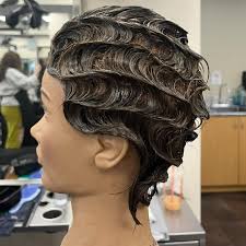 Classic technique. Timeless skill. ✨ Mastering #FingerWaves takes patience,  precision, and a touch of artistry. 🌊 #StudyHair #BeautySchool #PivotPoint  #LearnForward (📸: @studyhair // @hair.by.rforbes)