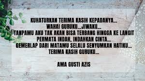 Ucapan terimakasih yang kita sampaikan berupa pantun. 7 Puisi Perpisahan Untuk Guru Yang Bikin Sedih Dan Terharu Kepogaul