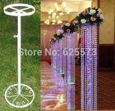 Online Shop Wedding Beaded Curtain Road Lead Frame Wedding Decoration 10 Pcs Lot Lead Frame Bracket Holder In 2020 Wedding Columns Wedding Frames Wedding Decorations