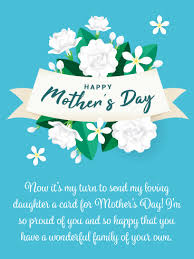 Mother's day is usually a day focused on acts of service: Mother S Day Cards For Daughter Birthday Greeting Cards By Davia Free Ecards