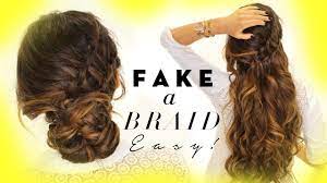 Hairstyles for girls, women, long hair, medium hair, easy hairstyles, party hairstyles, wedding hairstyles, prom hairstyles, beautiful hairstyles and other hairstyling tips for an elegant look. 3 Minute Easy Hairstyles Fake Ladder Braid For Long Medium Hair Youtube