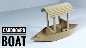 Diy Cardboard Boat Making Best Out Of Waste From Waste Cardboard Reuse Waste Cardboard Youtube In 2020 Cardboard Boat Diy Cardboard Best Out Of Waste
