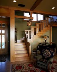 Rustic Craftsman Style Interiors Craftsman Staircase Craftsman Interior