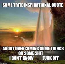 Some Trite Inspirational Quote Sarcastic Inspirational Quotes Funny Pictures Funny Inspirational Quotes