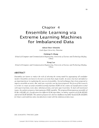 PDF) Chapter 4 Ensemble Learning via Extreme Learning Machines for  Imbalanced Data