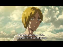 Its main distinguishing feature was its characteristic smile, in which its lips are fixed wide open, exposing its teeth and gums at all times. Eren Kill Dina Fritz Reveal Attack On Titan Episode 57 Youtube