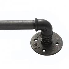 Support De Tringle A Rideaux En Plomberie Fonte Noire Tringle A Rideau Industriel Tringle Rideau Rideaux Industriels