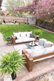 Diy Outdoor Sofa Full Tutorial Garrison Street Design Studio Diy Outdoor Furniture Diy Patio Outdoor Sofa