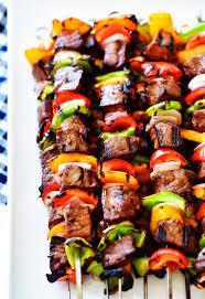 Summer means it's time to get out there and grill for practically every meal. Grilled Steak Kebabs