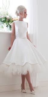 24 Gorgeous Tea Length Wedding Dresses Tea Length Wedding Dress Vintage Tea Length Wedding Dress Wedding Dress With Feathers