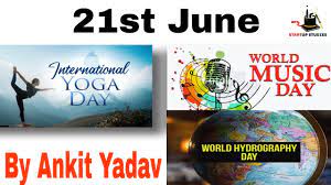 The imd was initiated in 1975 by lord yehudi menuhin to encourage: International Yoga Day 2020 World Music Day World Hydrography Day Startup Studies Youtube