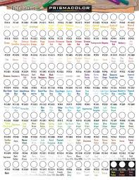 Prismacolor Premier Marker Blank Colour Chart Google