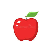 Choose from 1600+ apple clip art images and download in the form of png, eps, ai or psd. Red Apple Clipart Cartoon Red Apple And A Leaf Icon Stock Vector Illustration Of Vector Vegetarian 119728992
