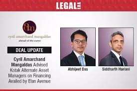 Cyril Amarchand Mangaldas Advised Kotak Alternate Asset Managers On  Financing Availed By Elan Avenue