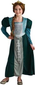 Shrek Childs Costume Princess Fiona Dress Costumemedium Best Value Buy On Amazon Shrekcostumes Game Dresses Fiona Costume Shrek Costume