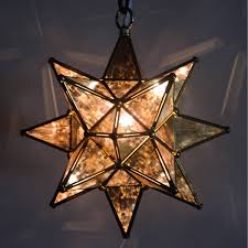 Glass Moravian Star Light Small Custom Metal Lighting Home Decor
