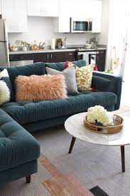 Sven Pacific Blue Left Sectional Sofa Small Apartment Decorating Living Room Sectional Sofas Living Room Family Room Sectional