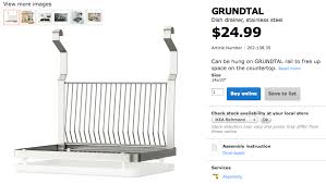 We just installed two ikea grundtal towel bars in our laundry room as drying racks. The Kitchen Sink Dyh Design Your Home