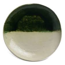 楽天市場 瀬戸焼 織部焼 織部5寸掛け分け皿 有松進 小皿 15 0cm 和食器の愉しみ 工芸店ようび 皿 和食器 せともの