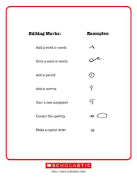 Editing Marks Worksheets Printables Scholastic Parents